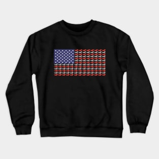 USA Flag With Dachshunds Crewneck Sweatshirt